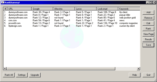 RankDummy! Screenshot